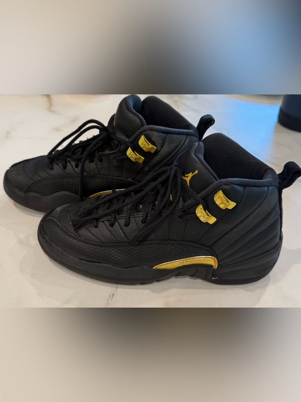 Nike Air Jordan 12 Retro Black Taxi (GS) 153265-071 Size 5Y